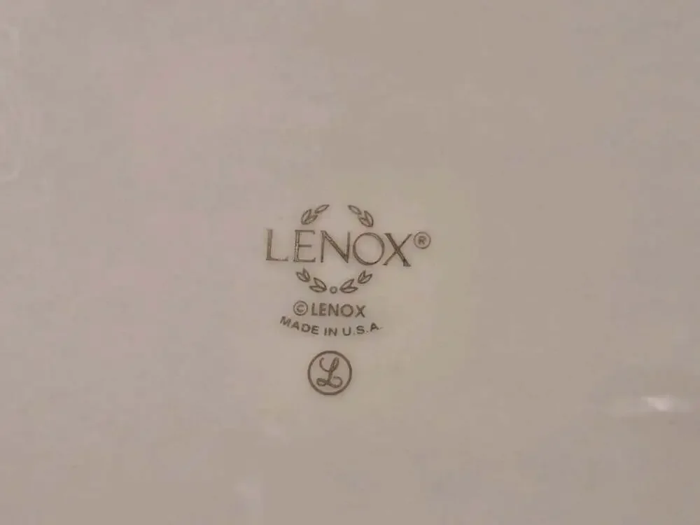 Vtg Lenox Holiday Tray Reticulated 9x 6.75